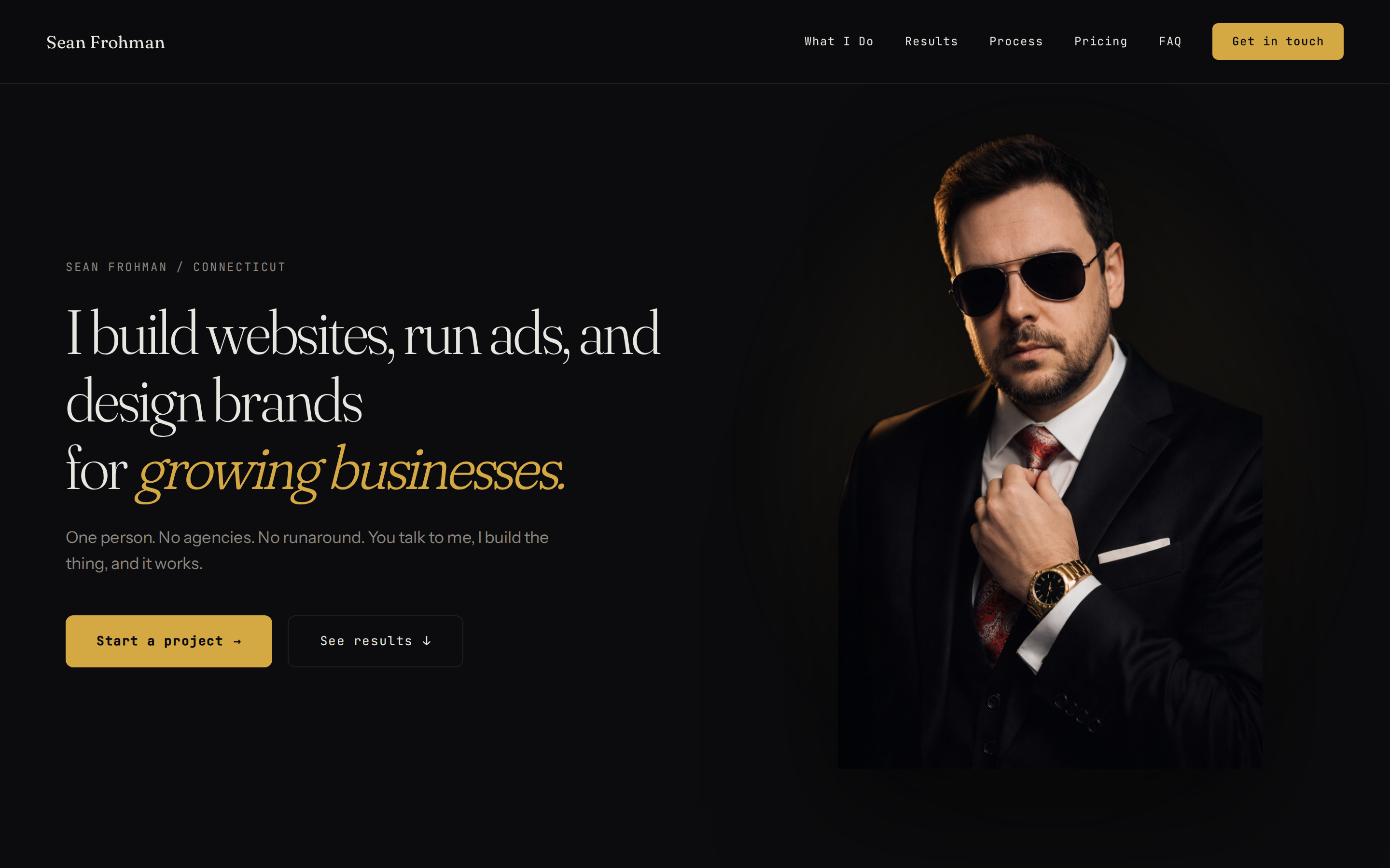 Sean Frohman — homepage